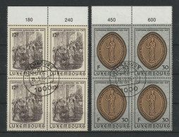 Luxemburg Y/T 1108 / 1109 (0) In Blok Van 4. - Used Stamps