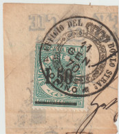 7378 FRAGMENT --- Timbre Fiscal MARCA DO BOLLO SURCHARGE TORINO - Revenue Stamps