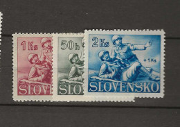 1941 MNH Slovakia Mi 88-90 Postfris** - Unused Stamps