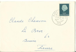 PAYS BAS LETTRE 12c AMSTERDAM POUR ISSOIRE ( PUY DE DOME ) DE 1970 LETTRE COVER - Storia Postale