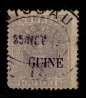 ! ! Portuguese Guinea - 1879 Crown 100 R - Af. 16 - Used (cb 009) - Guinée Portugaise