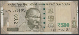 INDIA 2022 Rs.500 Rupees Note Fancy / Holy / Religious Number "786/ USED NO.786185 - Inde