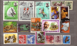 DIFFERENT COUNTRIES 19 Used (o) Topical Stamps #1580 - Mezclas (max 999 Sellos)