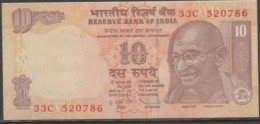 INDIA 2010 Rs.10 Rupees Note Fancy / Holy / Religious Number "786/UNC Condition NO.520786 - Inde