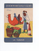 Chromo TUNISIE Afrique Didactique Au Dos Bons Produits De Nos Colonies Françaises Pub: Phosphatine Falières TB 2scans - Sonstige & Ohne Zuordnung