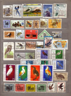 BIRDS 40 Used (o) Topical Stamps #1582 - Collections, Lots & Series