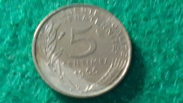 FRANSA- 1966-      5 CENTİME       XF - 5 Centimes