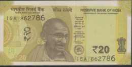 INDIA 2019 Rs.20 Rupees Note Fancy / Holy / Religious Number "786/UNC Condition NO 862786 - Inde