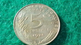 FRANSA- 1974-      5 CENTİME       XF - 5 Centimes