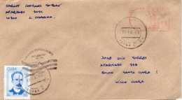 Delcampe - Lote SC439, Cuba, 1996, Sobre, Cover, Cuba Historical Personages, Jose Marti, Meter Stamp - Non Classés