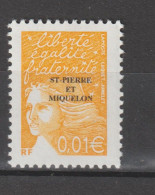 7381 *** FAUX *** SAINT PIERRE ET MIQUELON - SURCHARGE MARIANNE LUQUET *** FAUX *** - Nuovi