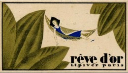 Carte Parfumée   Rêve D'Or   Piver Réf, 1 - Vintage (until 1960)