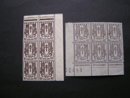 FRANCE POSTE N° 670 BLOCS DE 6 VARIETE " COULEUR TRES PALE  " NEUFS SANS CHARNIERE * * - ....-1949