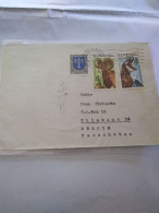 Slovakia.envelope Of 1st Years(1997).to Kazakstan. Kosice Yv 216-218.fauna.yv 143 Arms .e7 Reg Post Conmem - Lettres & Documents