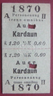 Fahrschein Für Die Fahrt Von Auer Nach Kardaun [Karneid] 1910 Für Personenzug II Klasse (K.k. Priv. Südbahn) - Europa