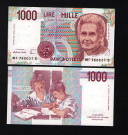 Italy 1000 Lire Unc 3 October1990 Prefix MF----D - Sonstige & Ohne Zuordnung