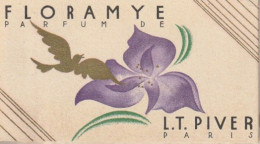 Carte Parfumée   - FLORAMYE - Piver - Profumeria Antica (fino Al 1960)