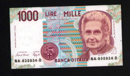 Italy 1000 Lire Unc 3 October1990 Prefix NA----D - Other & Unclassified