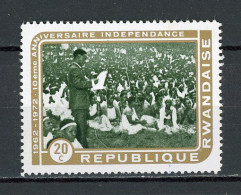 RWANDA : ANNI. DEL'INDEPENDANCE -  N° Yvert 477 ** - Unused Stamps