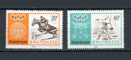 RWANDA : JO DE MEXICO -  N° Yvert 263+264** - Unused Stamps