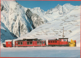 ANDERMATT NÄTSCHEN Furka-Oberalp-Bahn (FO) Schneepflug Schneeschleuder - Andermatt