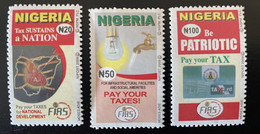 Nigeria 2009 / 2011 Mi. 854 / 856 Pay Your Taxes Tax Be Patriotric Steuer Impôt MNH** - Nigeria (1961-...)