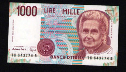 Italy 1000 Lire Unc 3 October1990 Prefix TD---B - Altri & Non Classificati