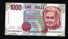 Italy 1000 Lire Unc 3 October1990 Prefix TA---C - Other & Unclassified