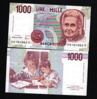 Italy 1000 Lire Unc 3 October1990 Prefix VG---T - Sonstige & Ohne Zuordnung