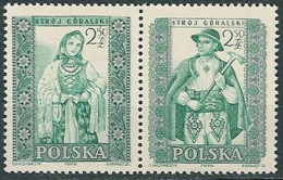 Poland Stamps MNH ZC.1000-01 B: Polish Folk Costumes - Neufs