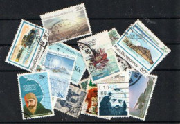 ANTARCTIC TERRITORIES. NEW-ZEALAND ROSS & AUSTRALIA ANTARCTIC TERRITORIES. Lot De  15 T-p Oblitérés # 3 - Mezclas (max 999 Sellos)