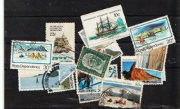 ANTARCTIC TERRITORIES. NEW-ZEALAND ROSS & AUSTRALIA ANTARCTIC TERRITORIES. Lot De  15 T-p Oblitérés # 4 - Mezclas (max 999 Sellos)