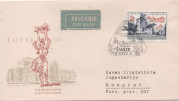 Yugoslavia,  3rd Yugoslav Stamp Exhibition YUFIZ III, Zagreb 1956 - Briefe U. Dokumente