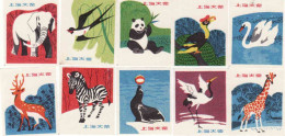 China Set 10 Different Matchbox Labels - Animals - Panda, Zebra. Giraffe,  Étiquettes De Boîte D'allumettes - Animaux - Boites D'allumettes - Etiquettes