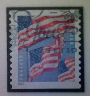 United States, Scott #5656, Used(o) Coil, 2022, Flag Definitive, (58¢) Forever - Usati