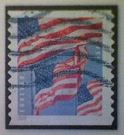 United States, Scott #5656, Used(o) Coil, 2022, Flag Definitive, (58¢) Forever - Used Stamps