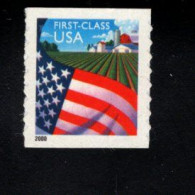 1937763969  2001 SCOTT 3495 (XX) POSTFRIS MINT NEVER HINGED - FLAG OVER FARM UPPERSIDE IMPERFORATED - Nuovi