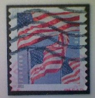 United States, Scott #5656, Used(o) Coil, 2022, Flag Definitive, (58¢) Forever - Usati