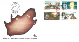 AFRIQUE DU SUD. N°552-5 De 1984 Sur Enveloppe 1er Jour. Ressources En Minerais Stratégiques. - Minerals