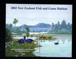 2002 Fish And Game Habitat Pukeko Xx MNH - Unused Stamps