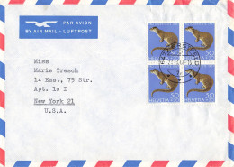 Luftpostbrief In Die USA (AD1087) - Usati