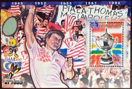 Malaysia 2000 Badminton Championship Minisheet MNH - Malaysia (1964-...)