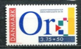 Dänemark Denmark Postfrisch/MNH Year 1992 - Disabled Word Blind Union - Ungebraucht