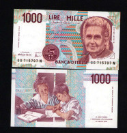 Italy 1000 Lire Unc 3 October1990 Prefix GG---N - Sonstige & Ohne Zuordnung