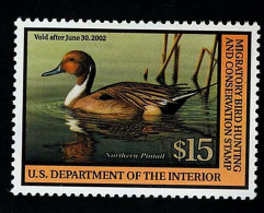 2002 Duckstamps Ententempel Northern Pintail Xx MNH - Duck Stamps