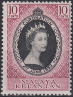 1953 Malaiische Staaten - Kelantan,*F Mi:MY-KL 70, Sn:MY-KL 71, Yt:MY-KL 77, Queen Elizabeth II - Kelantan