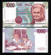 Italy 1000 Lire Unc 3 October1990 Prefix EA---G - Sonstige & Ohne Zuordnung