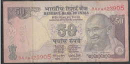 India 50 Rupees - 2016 - Replacement Note With Star Prefix. Used - Inde