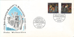 Germany + Berlin Cover Frohe Weinachten Hildesheim Himmelsthür 24-12-1986 - Cartas & Documentos