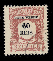 ! ! Cabo Verde - 1904 Postage Due 60 R - Af. P 06 - Used (cb 103) - Cap Vert